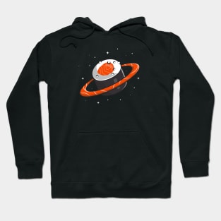 Salmon Sushi Planet Cartoon Hoodie